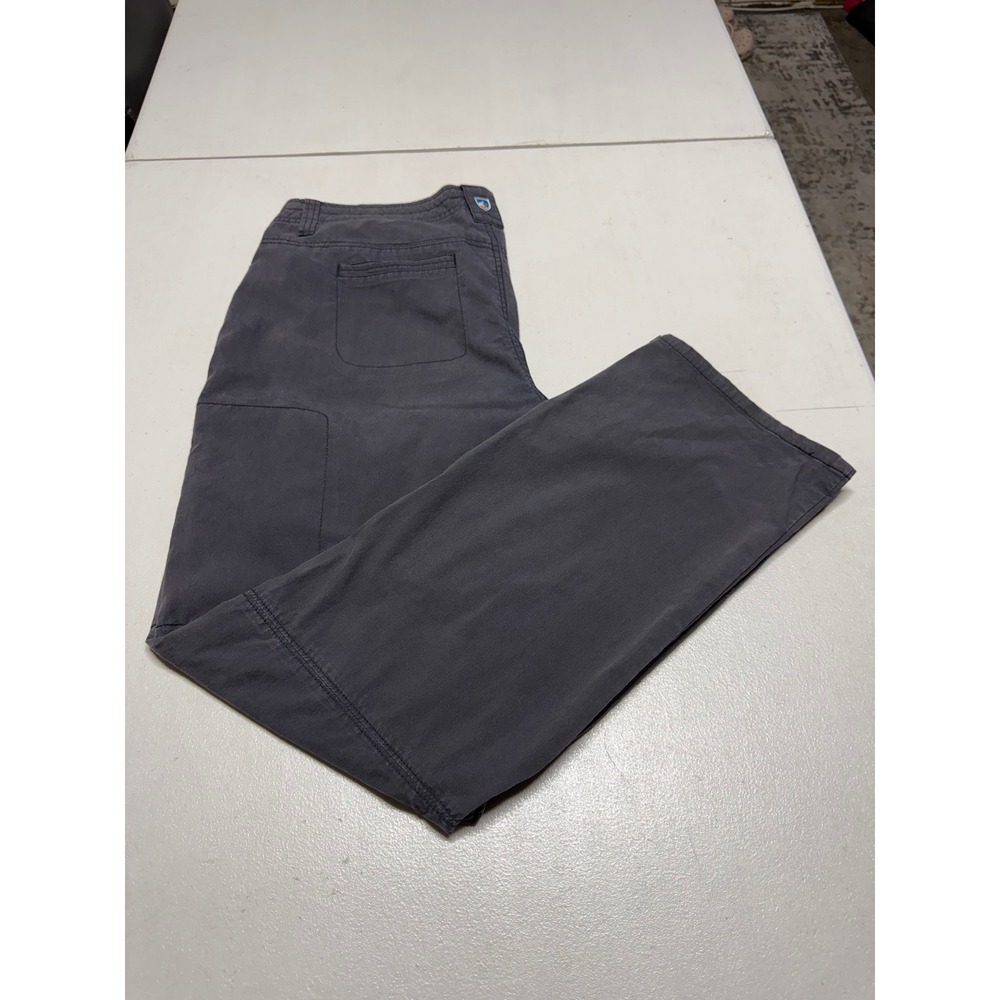 KUHL WOMENS CARGO PANTS GRAY COLOR SIZE 14 SHORT